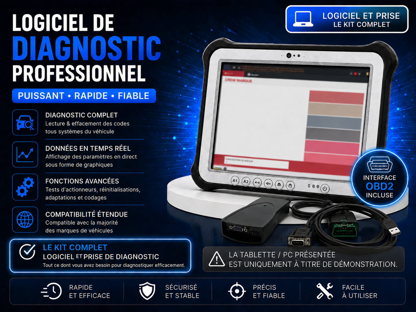 Outils de Diagnostics Automobiles Diagbox 9 Avec OBD
