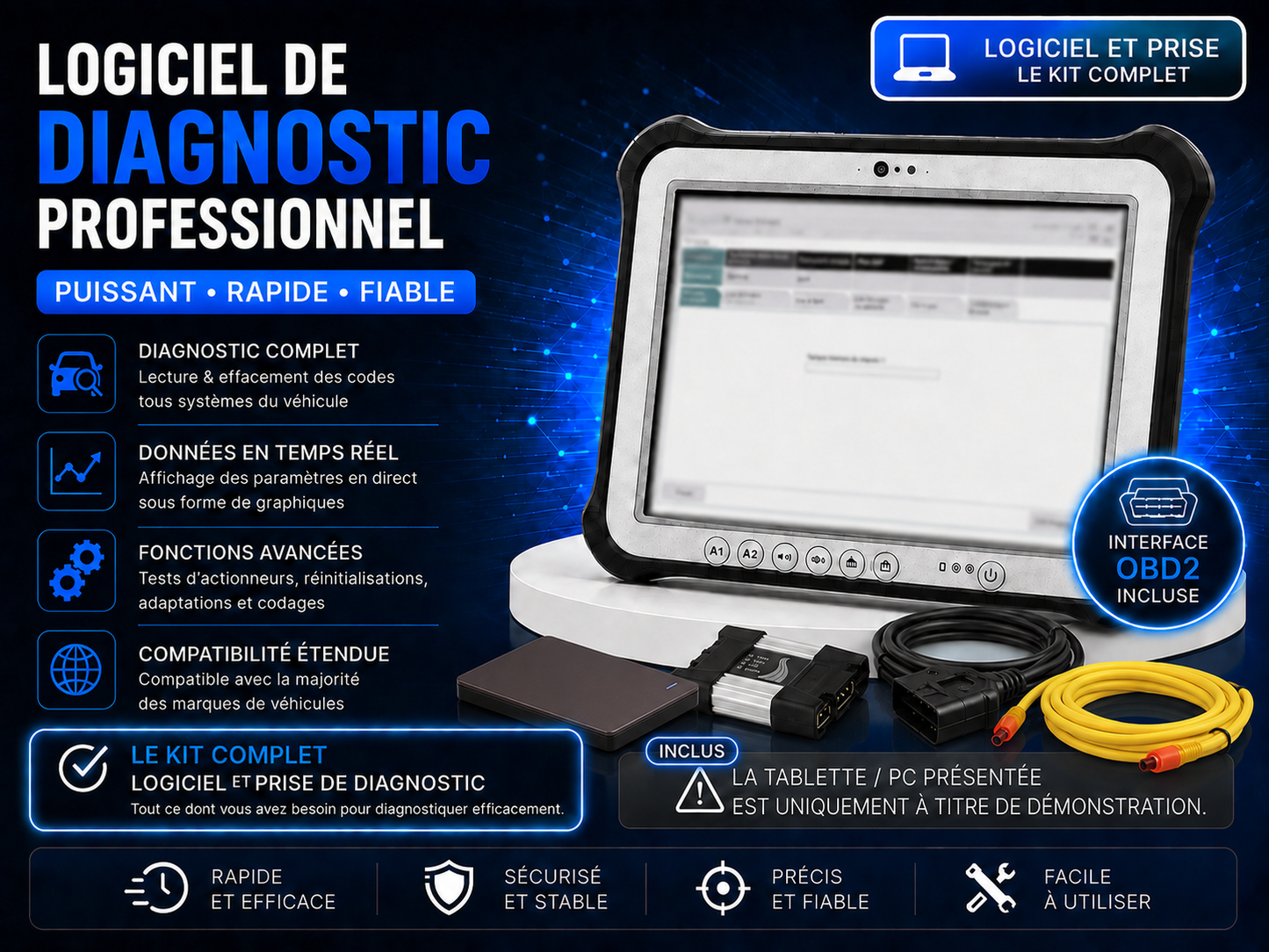 Outils de Diagnostics Automobiles Ista D P 4.39 Avec Icom Dde