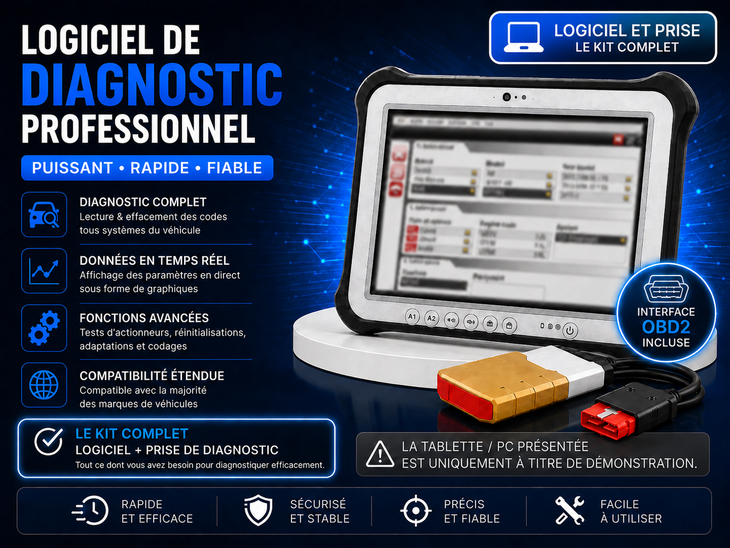 Outils de Diagnostics Automobiles Delphi 2017 Avec OBD