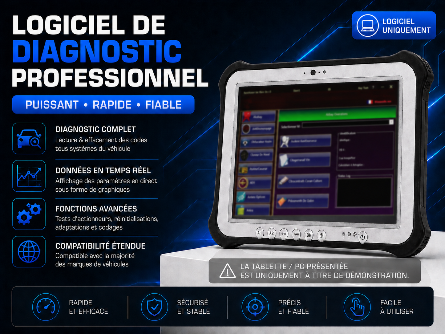 Outils de Diagnostics Automobiles Easy Renault Dacia 6.1.4 Sans OBD