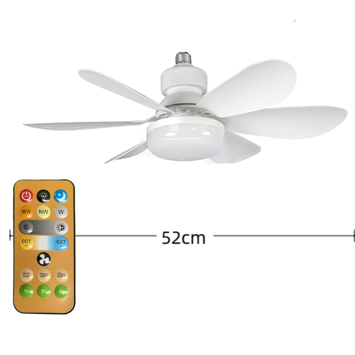Lampe ventilateur 40 W avec télécommande complète