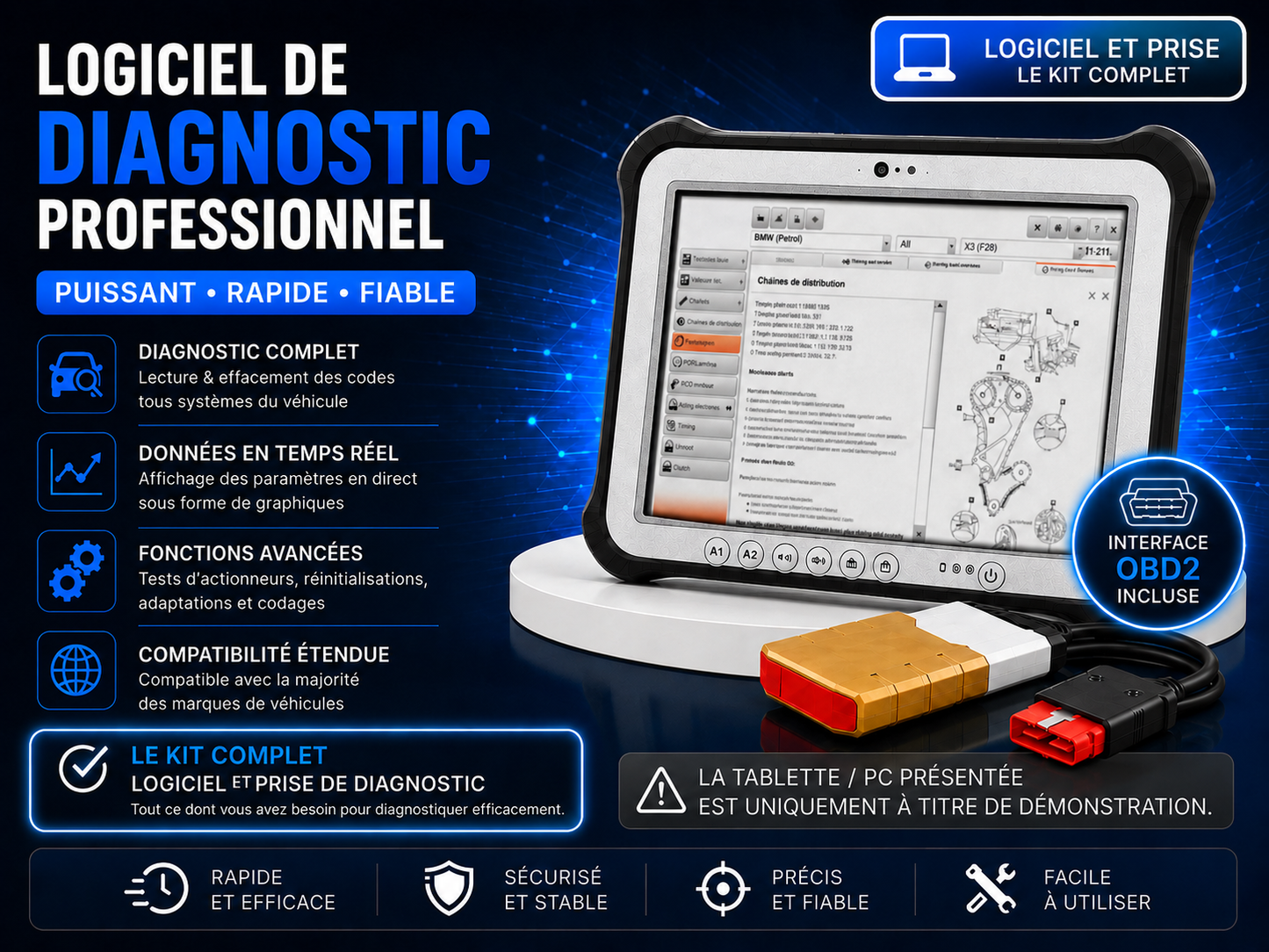 Outils de Diagnostics Automobiles Wow 5.00.12 Avec OBD